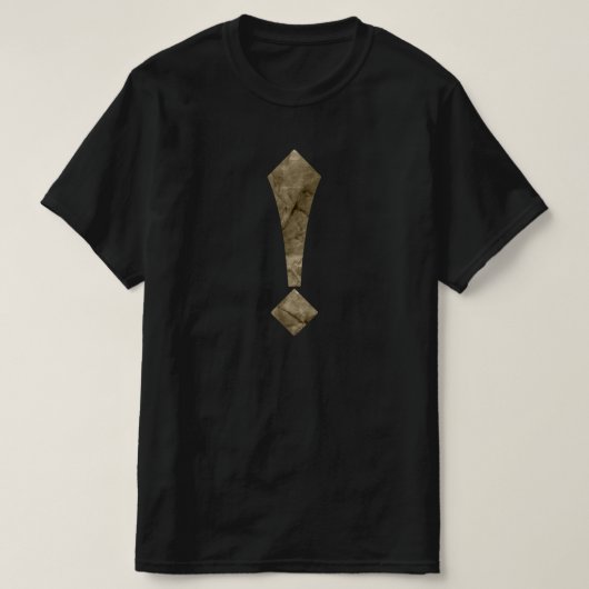 Ausrufezeichen und Fragezeichen Tシャツ (デザイン正面)