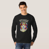 Aussie Always Up for Adventures Australian Shepher Tシャツ (正面フル)