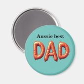 Aussie Best Dad マグネット (正面/裏面)