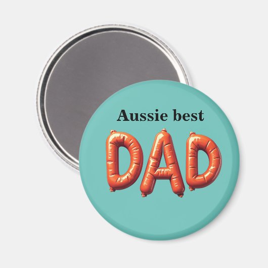 Aussie Best Dad マグネット (正面/裏面)