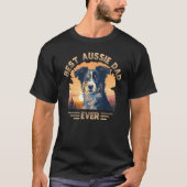 Aussie DAD Australian Shepherd 1 Tシャツ (正面)
