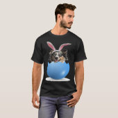 Aussie Dog  Easter Bunny Egg Hunt Australian Sheph Tシャツ (正面フル)