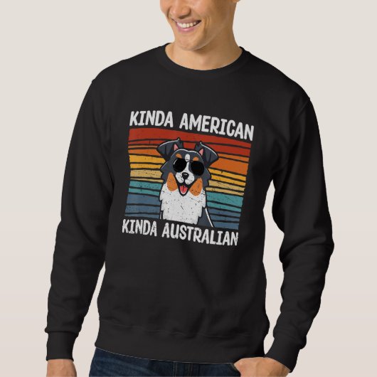Aussie  Graphic Women Men Kid Australian Shepherd  スウェットシャツ (正面)
