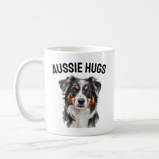 Aussie Hugs Mug – 愛するオーストラリアの羊飼いの贈り物 コーヒーマグカップ (左)