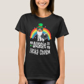 Aussie Lucky Charm St Patricks Day Dog Australian  Tシャツ (正面)