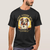 Aussie Mom Australian Shepherd Tシャツ (正面)
