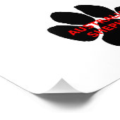 aussie name paw フォトプリント            (角)