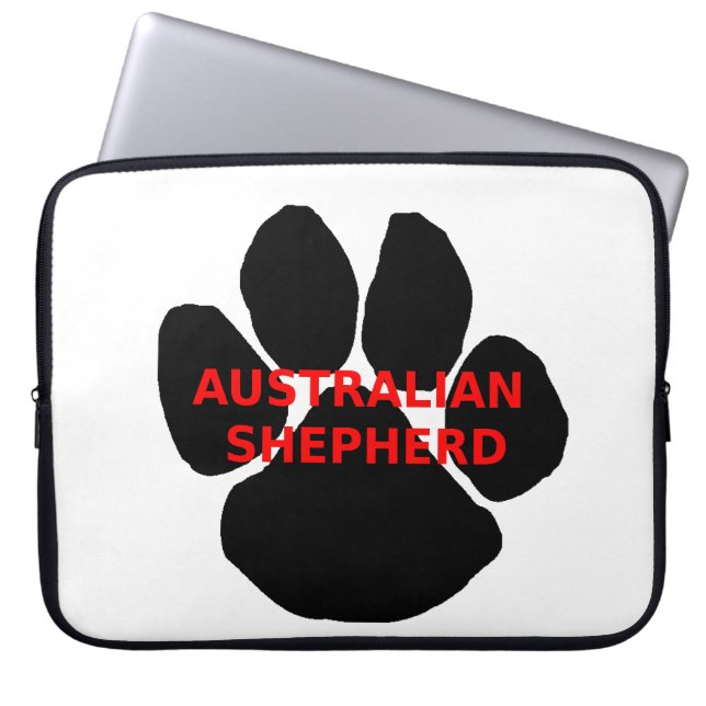 aussie name paw ラップトップスリーブ (正面)