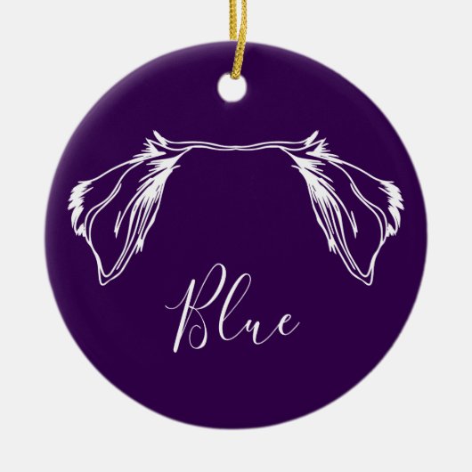 Aussie Ornament (Om Logo) セラミックオーナメント (正面)