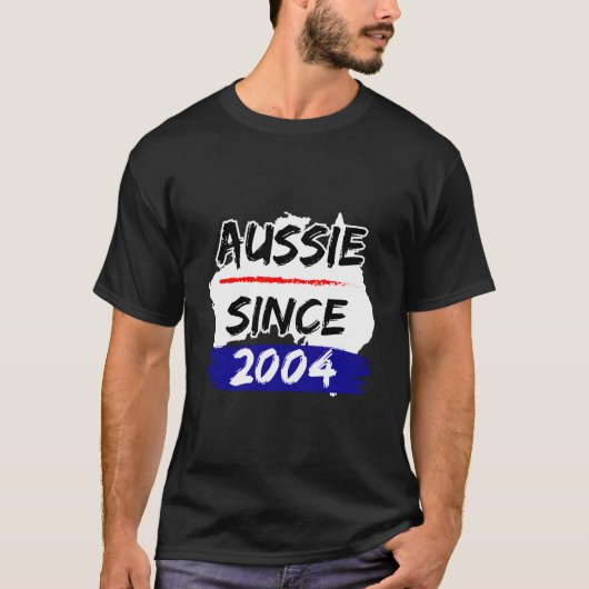 Aussie Since 2004 Australia Map Tシャツ (正面)