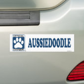Aussiedoodleの青 バンパーステッカー (車上)