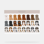 Aussiedoodle dog mix アクリルサイン (正面)