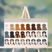 Aussiedoodle dog mix アクリルサイン (ニュートラル)