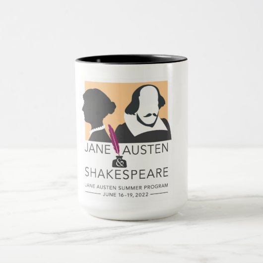 Austen and Shakespeare Mug マグカップ (中央)