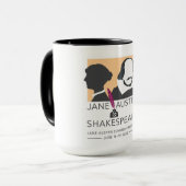 Austen and Shakespeare Mug マグカップ (正面左)