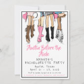Austin Before the Aisle バチェラー・パーティー 招待状 (正面)