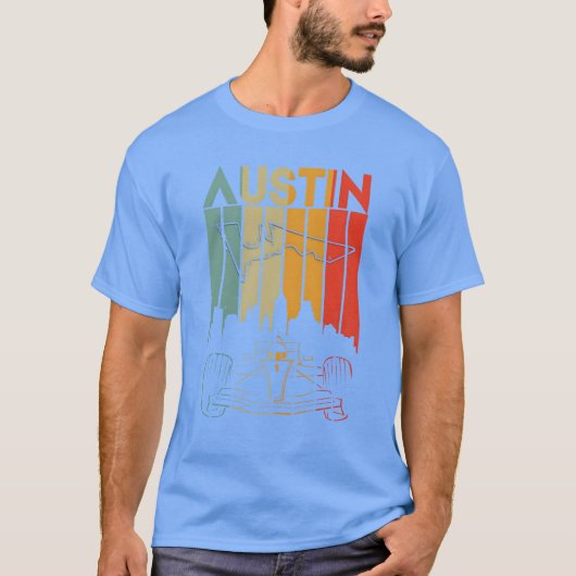 Austin Formula Racing Austin Race Car Formularacin Tシャツ (正面)