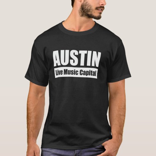 AUSTIN - Live Music Capital Tシャツ (正面)