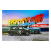 Austin Mini vs P 356 Outlaw ポスター (正面)