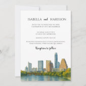 Austin Skyline Destination Wedding Invitation 招待状 (正面)