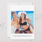 Austin Skyline Destination Wedding Invitation 招待状 (裏面)