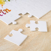 Austin skyline in watercolor ジグソーパズル (側面)