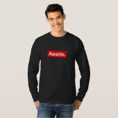 Austin Streetwear for Men Women and Kids Named Aus Tシャツ (正面フル)