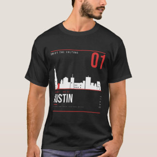 Austin Texas スカイライン ShiftTape Vol 01 Tシャツ