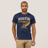 Austin Texas Class 512 Athletic Department Vintage Tシャツ (正面フル)