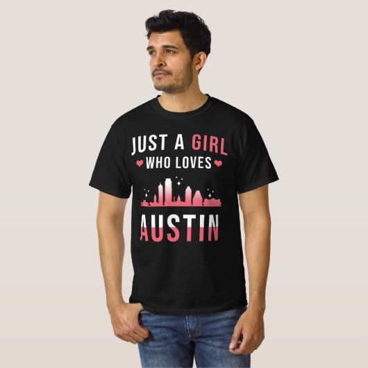 Austin Texas Girl Tシャツ (正面フル)