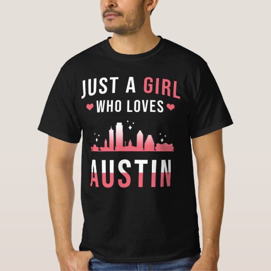 Austin Texas Girl Tシャツ (正面)