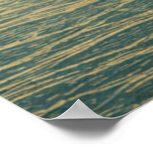 Austin Texas Skyline in Japanese Ukiyo-e ポスター (角)