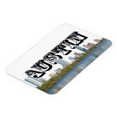 Austin TX SkylineとAustin in in the Sky Magnet マグネット (左側)