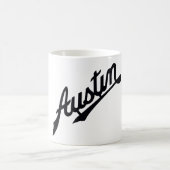 Austin Vintage Car badge コーヒーマグカップ (中央)