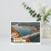 Austin Wedding Save the Date Postcard ポストカード (スタンド正面)