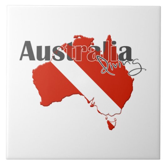 Austrailiaのスキューバダイビング タイル (正面)