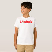 「#Australia」かわいいデザイン。今買Tシャツ Tシャツ (正面フル)