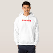 「#Australia」かわいいデザイン。買今 パーカ (正面フル)