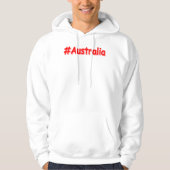 「#Australia」かわいいデザイン。買今 パーカ (正面)