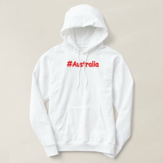 「#Australia」かわいいデザイン。買今 パーカ (デザイン正面)