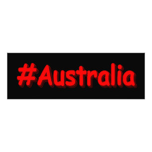 「#Australia」かわいいデザイン。買今 フォトプリント