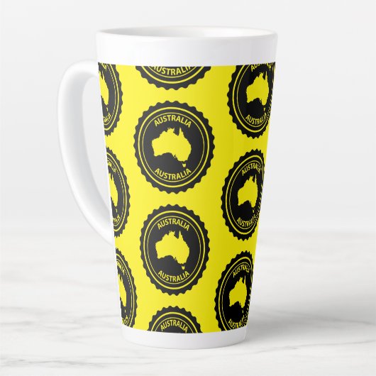 Australia カフェラテマグ (左アングル)