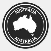 Australia ラウンドシール (正面)
