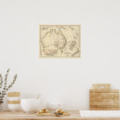 Australia and New Zealand ポスター (キッチン)