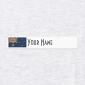 Australia Art Deco Flag Custom Iron-On Name Label ラベル (デザイン2)