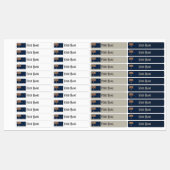 Australia Art Deco Flag | Waterproof Name Label ラベル (シート)