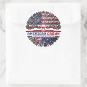 Australia Australian US American USA United States ラウンドシール (バッグ)