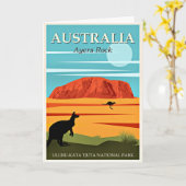 Australia, Ayers Rock, カード (黄色い花)