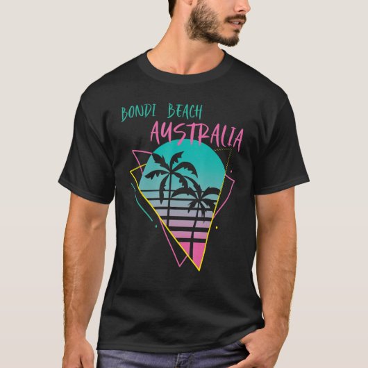 Australia Bondi Beach Palm trees Vacation Ocean Su Tシャツ (正面)