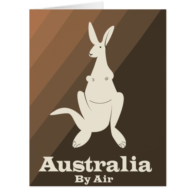 Australia By Air Kangaroo旅行ポスター。 (正面)